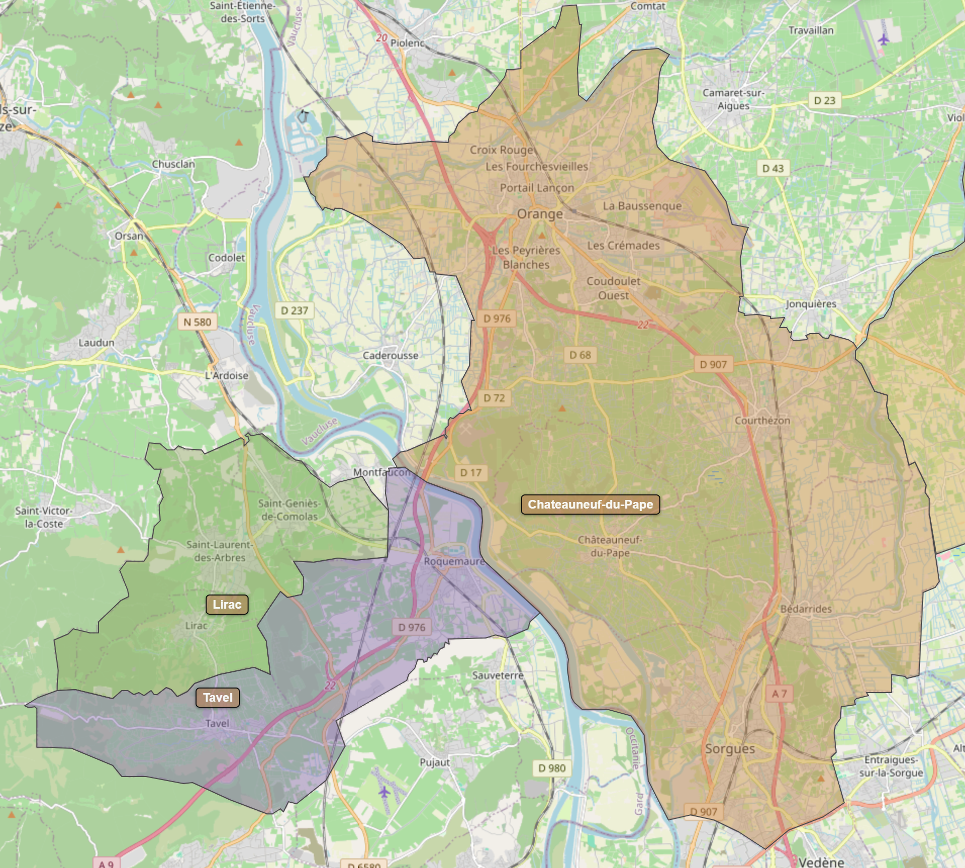 Billede fra regionen Chateauneuf-du-Pape AOC/AOP