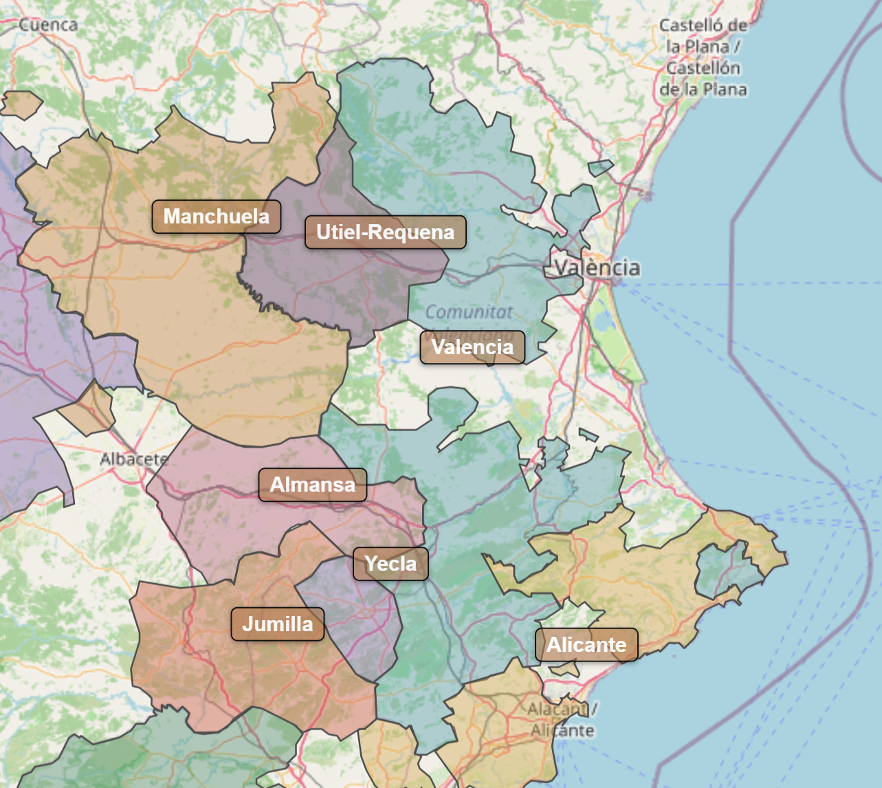 Billede fra regionen Levante