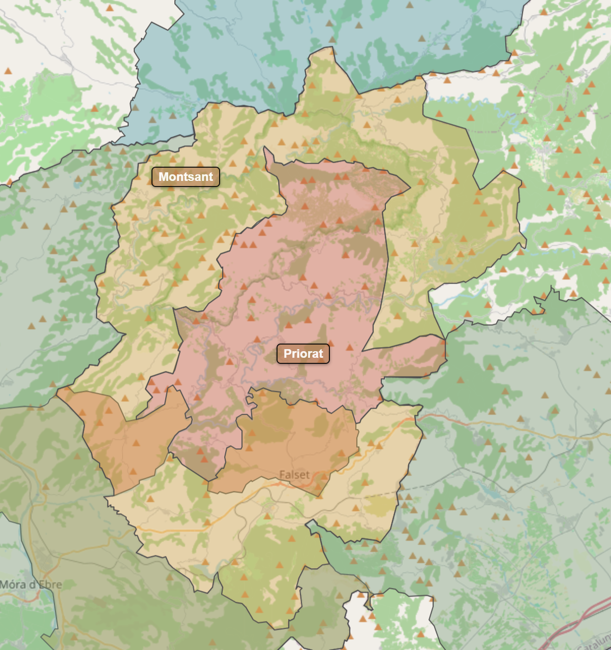 Billede fra regionen Montsant