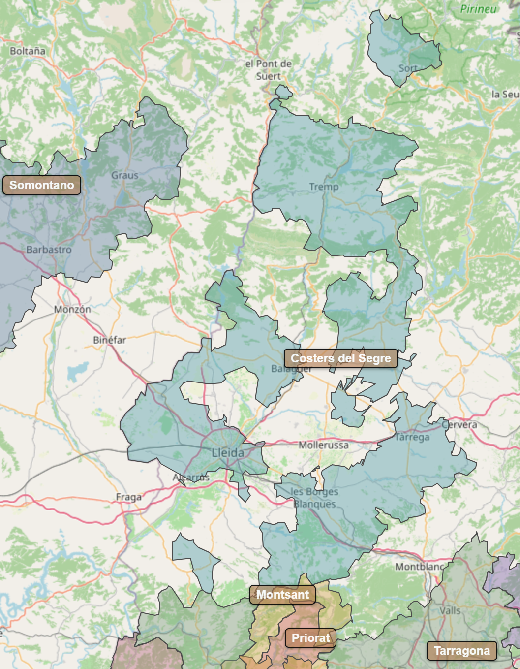 Billede fra regionen Costers del Segre