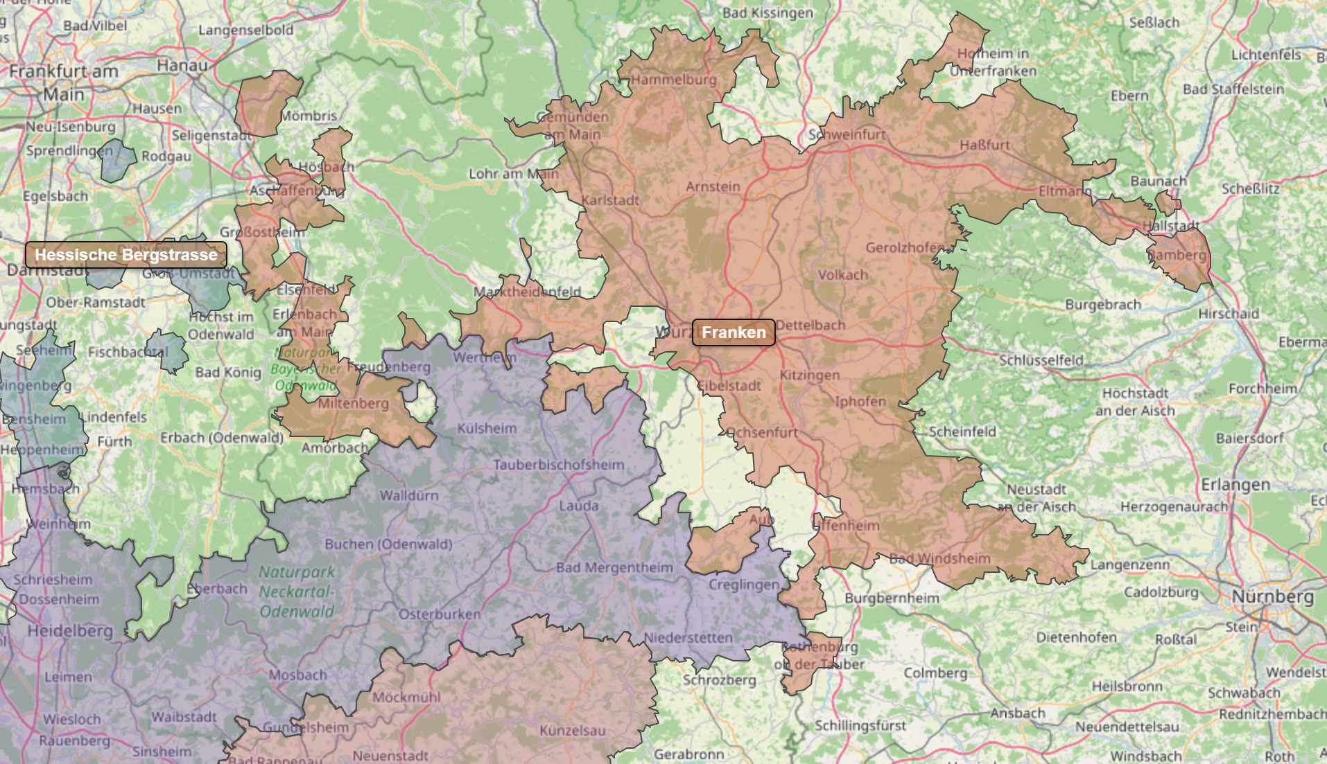 Billede fra regionen Franken