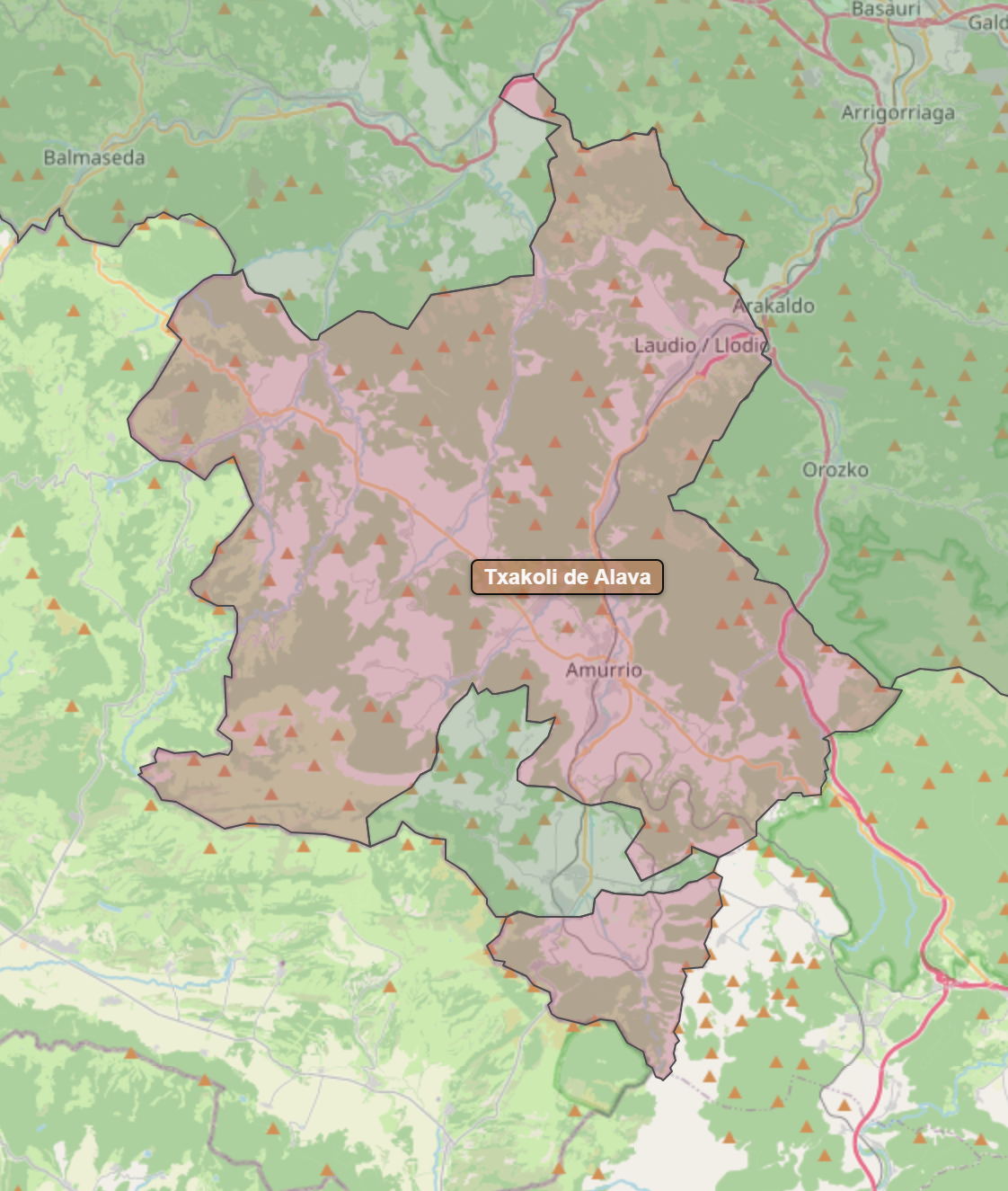 Billede fra regionen Txakoli de Araba