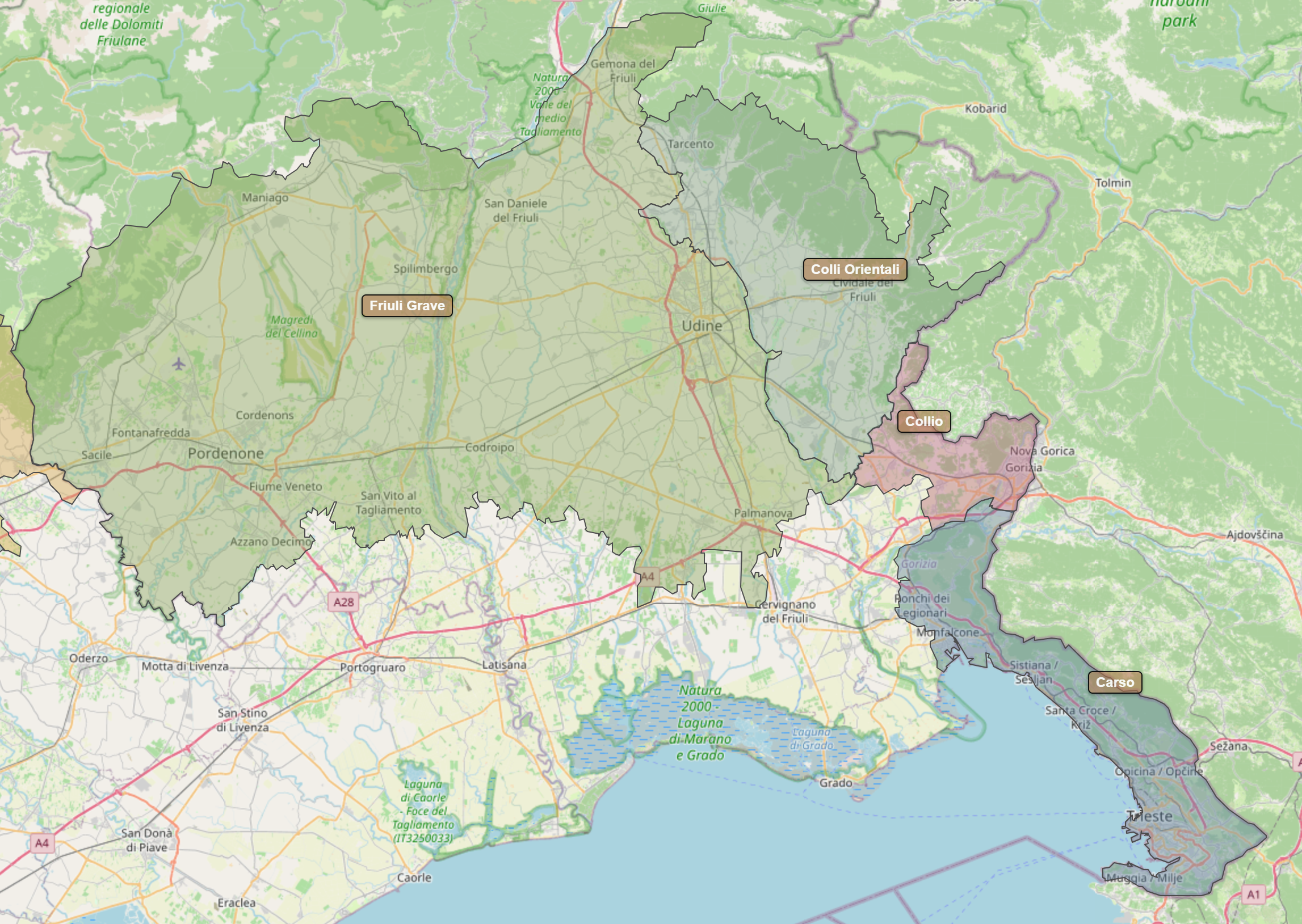 Billede fra regionen Friuli-Venezia Giulia