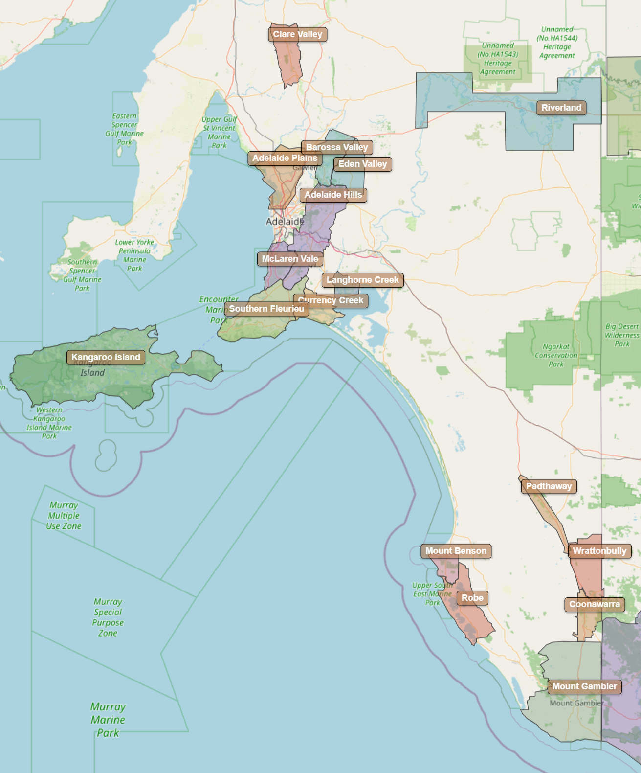 Billede fra regionen South Australia