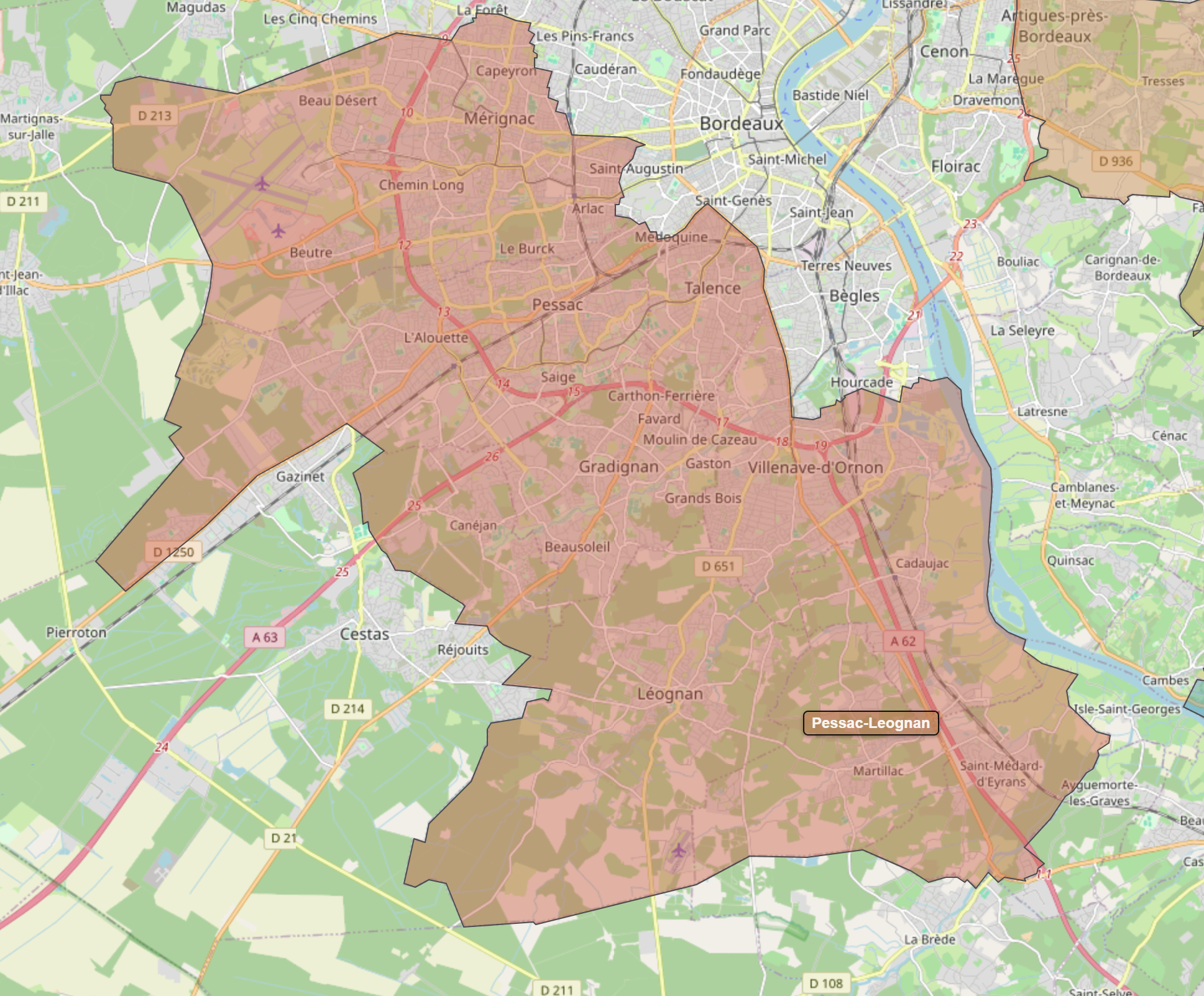Billede fra regionen Pessac-Leognan AOC/AOP