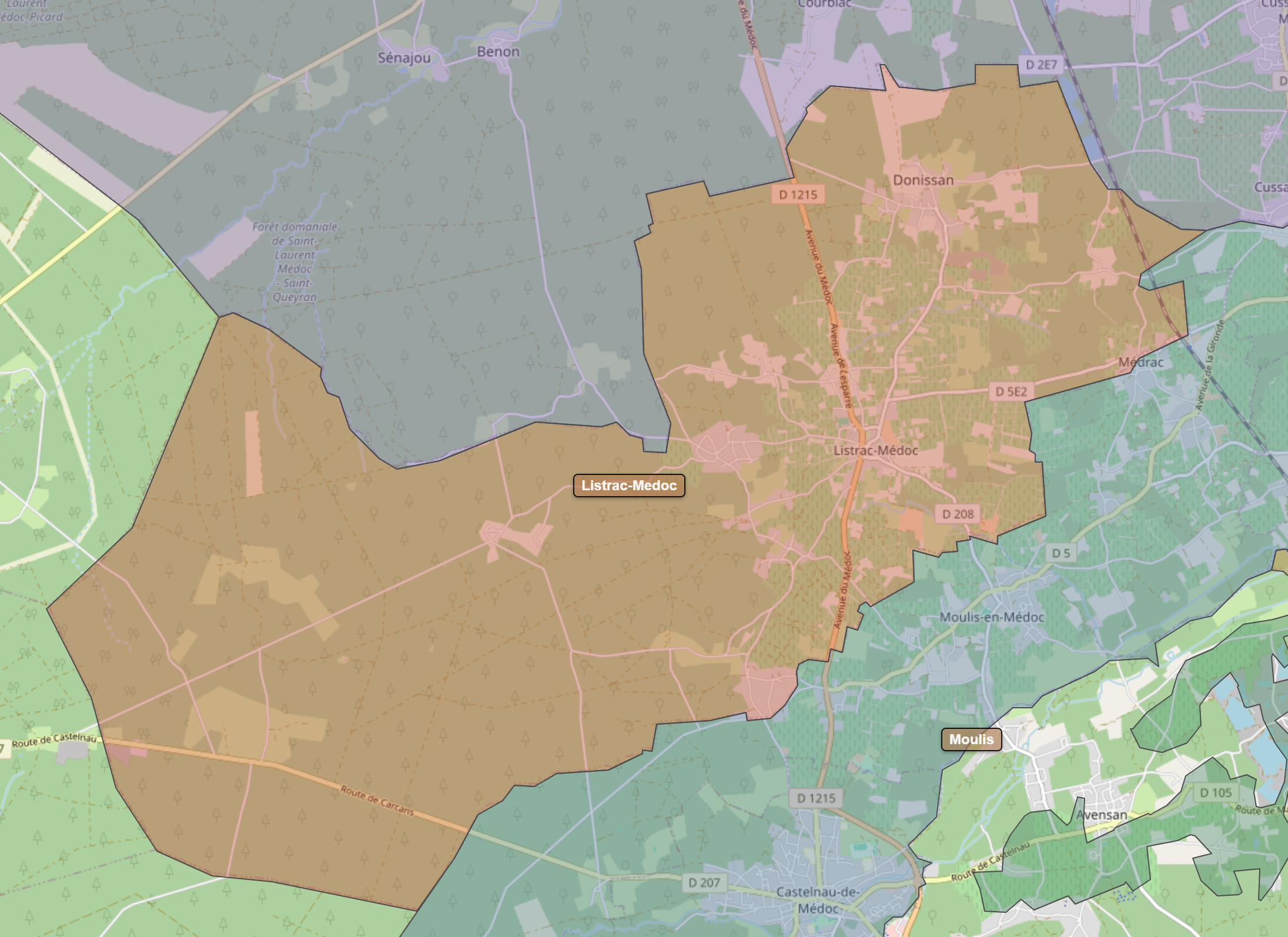 Billede fra regionen Listrac-Medoc AOC/AOP
