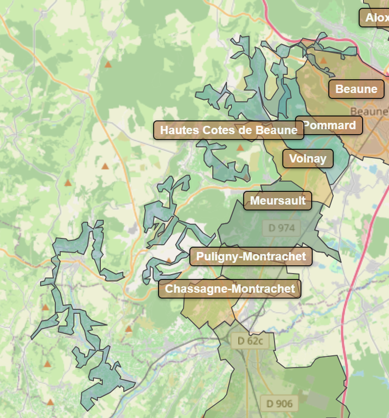 Billede fra regionen Hautes-Cotes de Beaune AOC/AOP