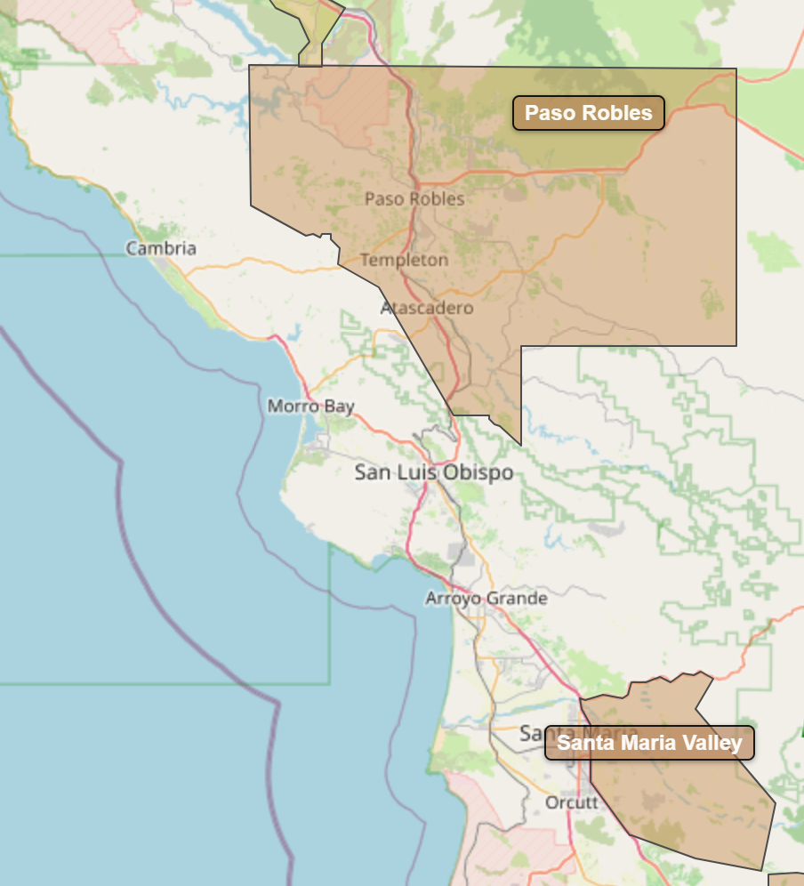 Billede fra regionen San Luis Obispo County