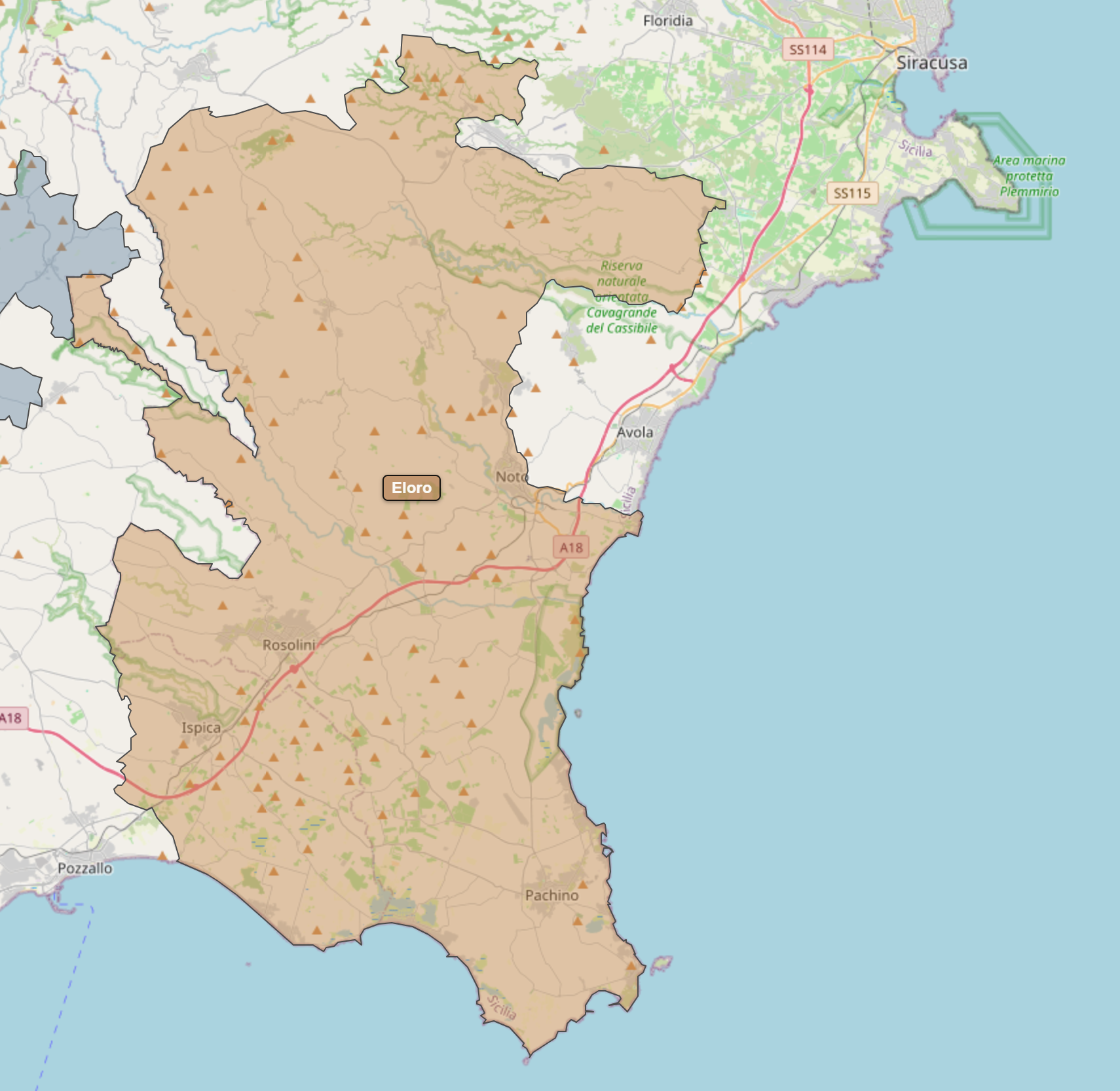Billede fra regionen Noto DOC