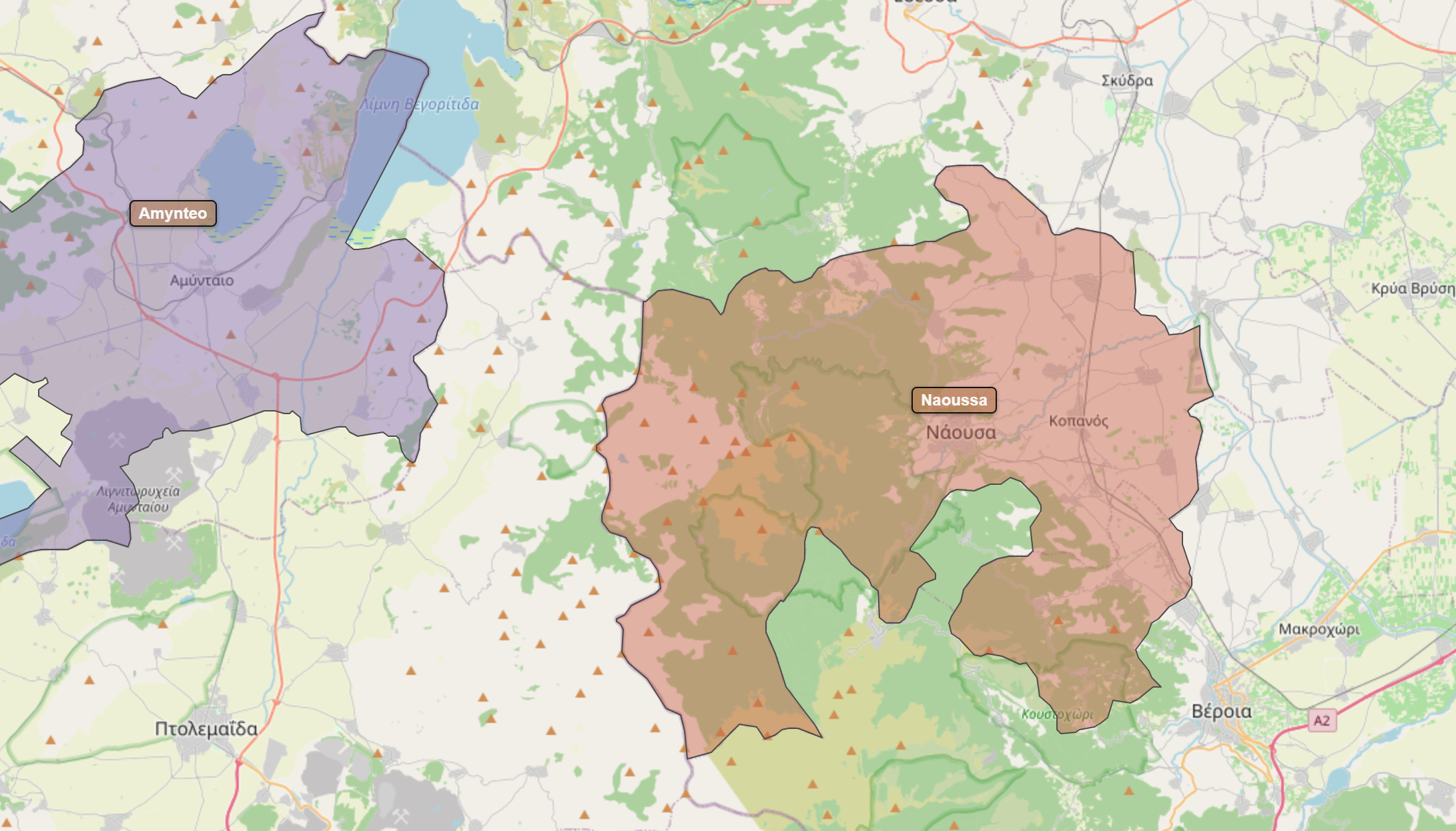 Billede fra regionen Naoussa
