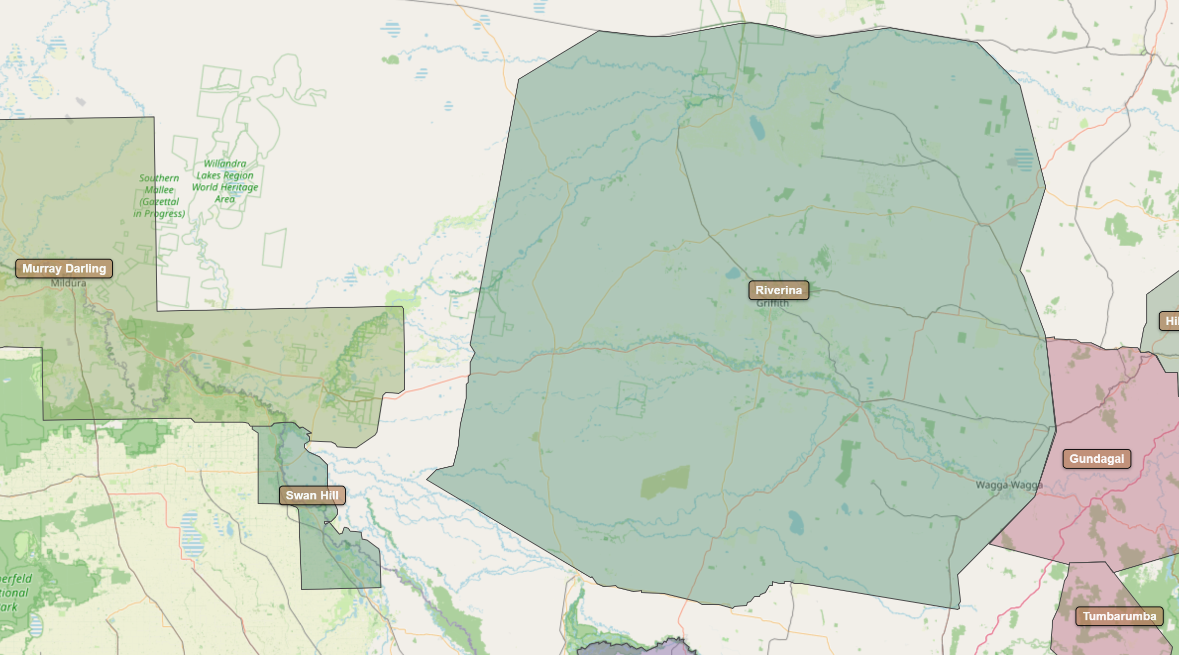 Billede fra regionen Riverina