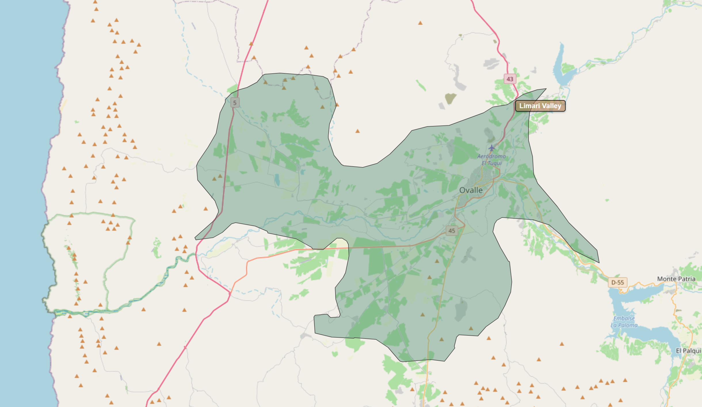 Billede fra regionen Limarí Valley