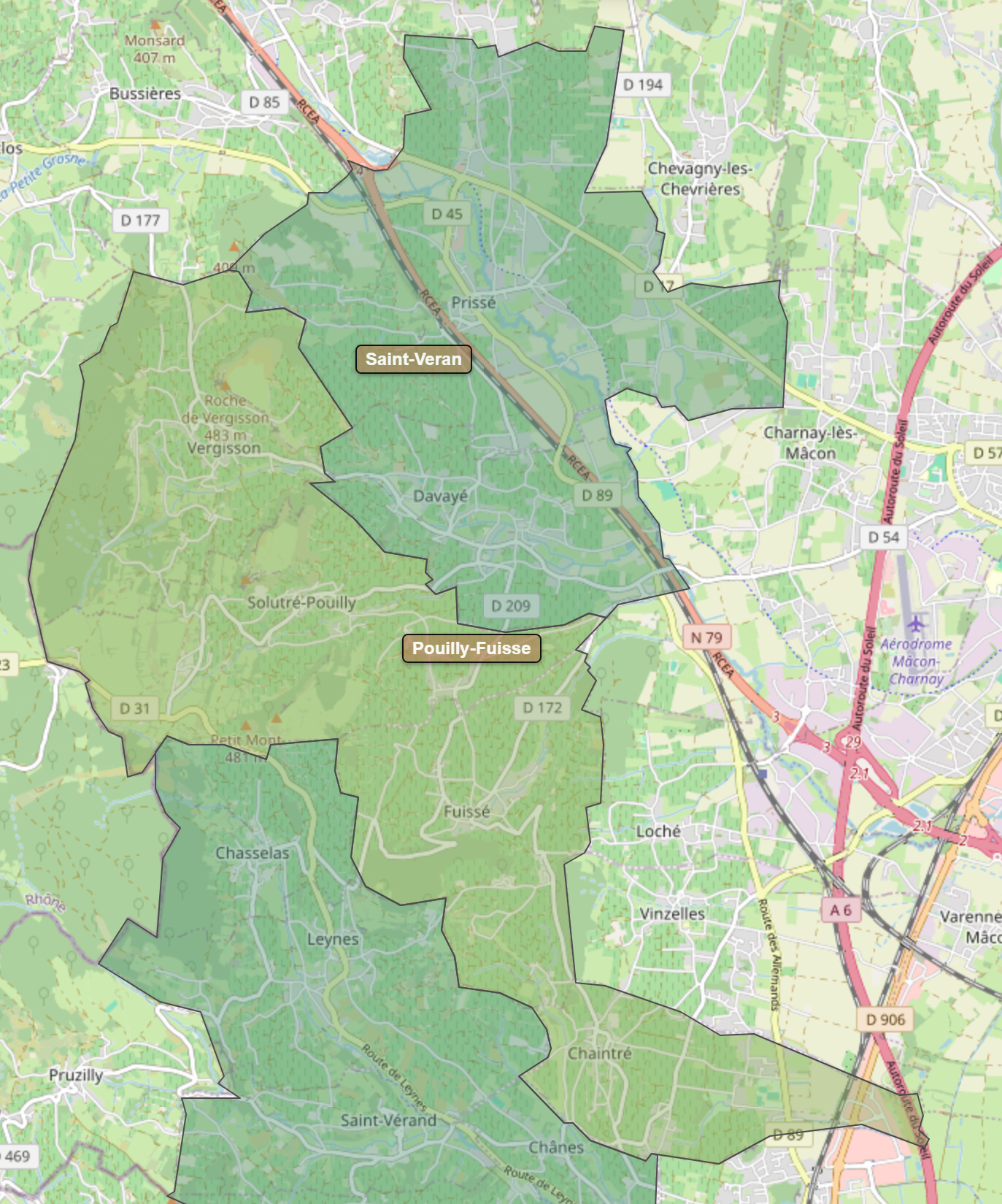 Billede fra regionen Saint-Véran AOC/AOP