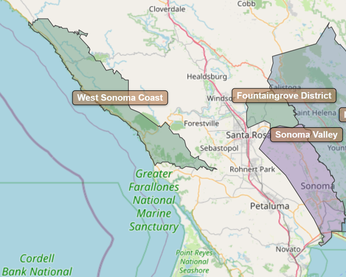 Billede fra regionen Sonoma County